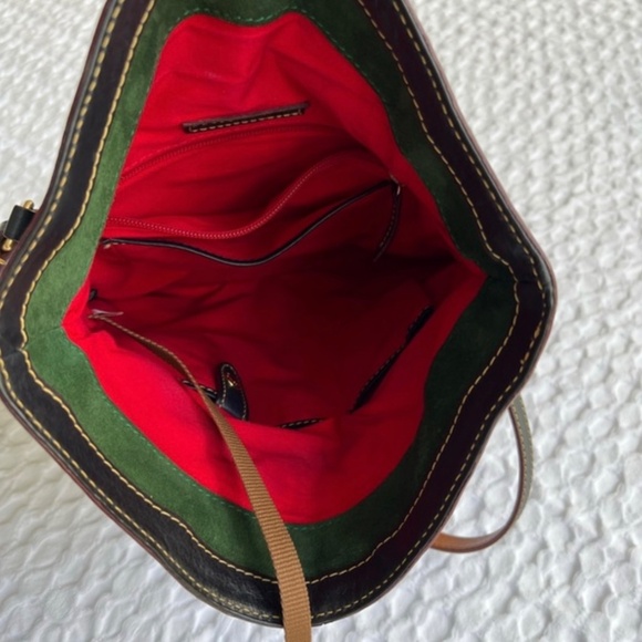 Dooney & Bourke Leather Medium Toggle Crossbody Bag Purse Marine - Picture 7 of 11